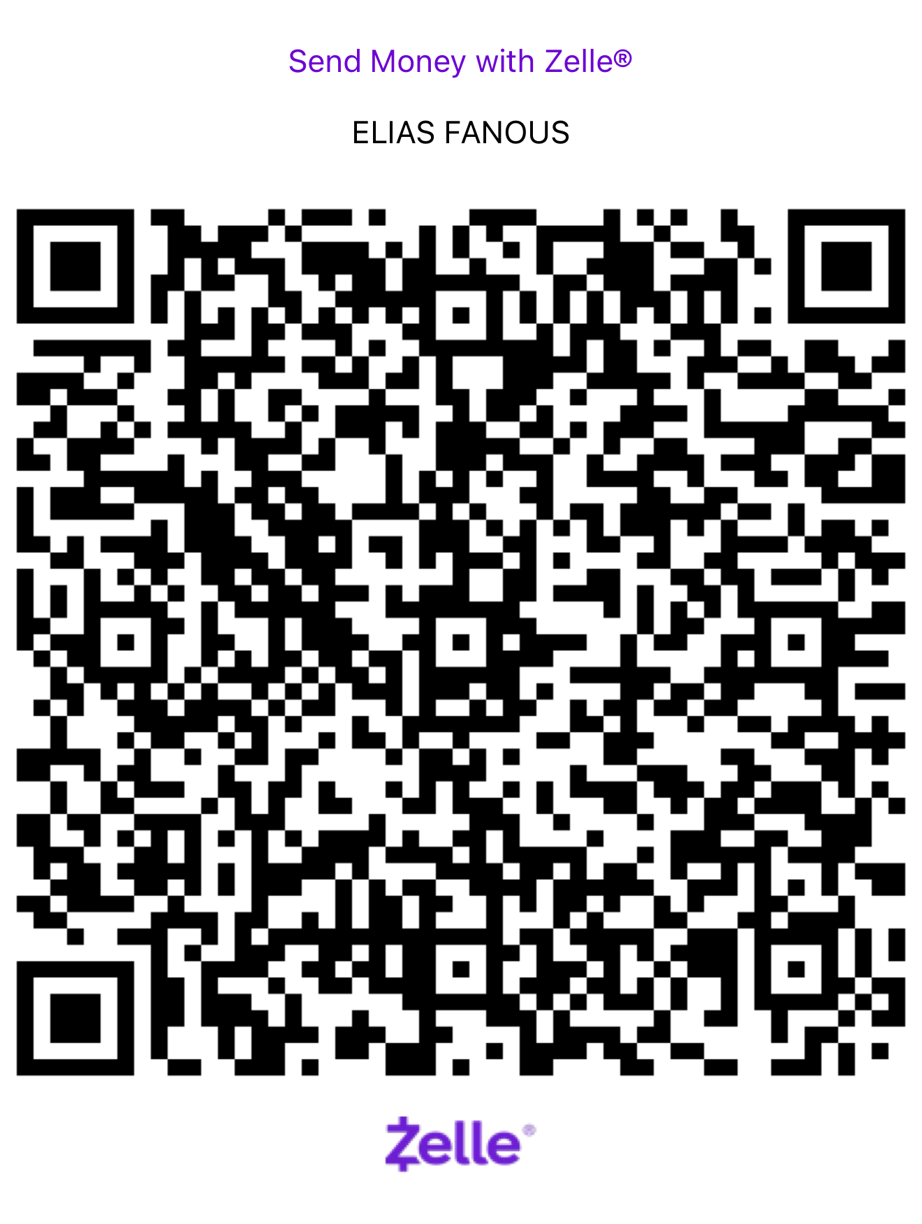 Zelle QR Code